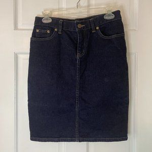 LRL Lauren Ralph Lauren Denim Pencil Skirt